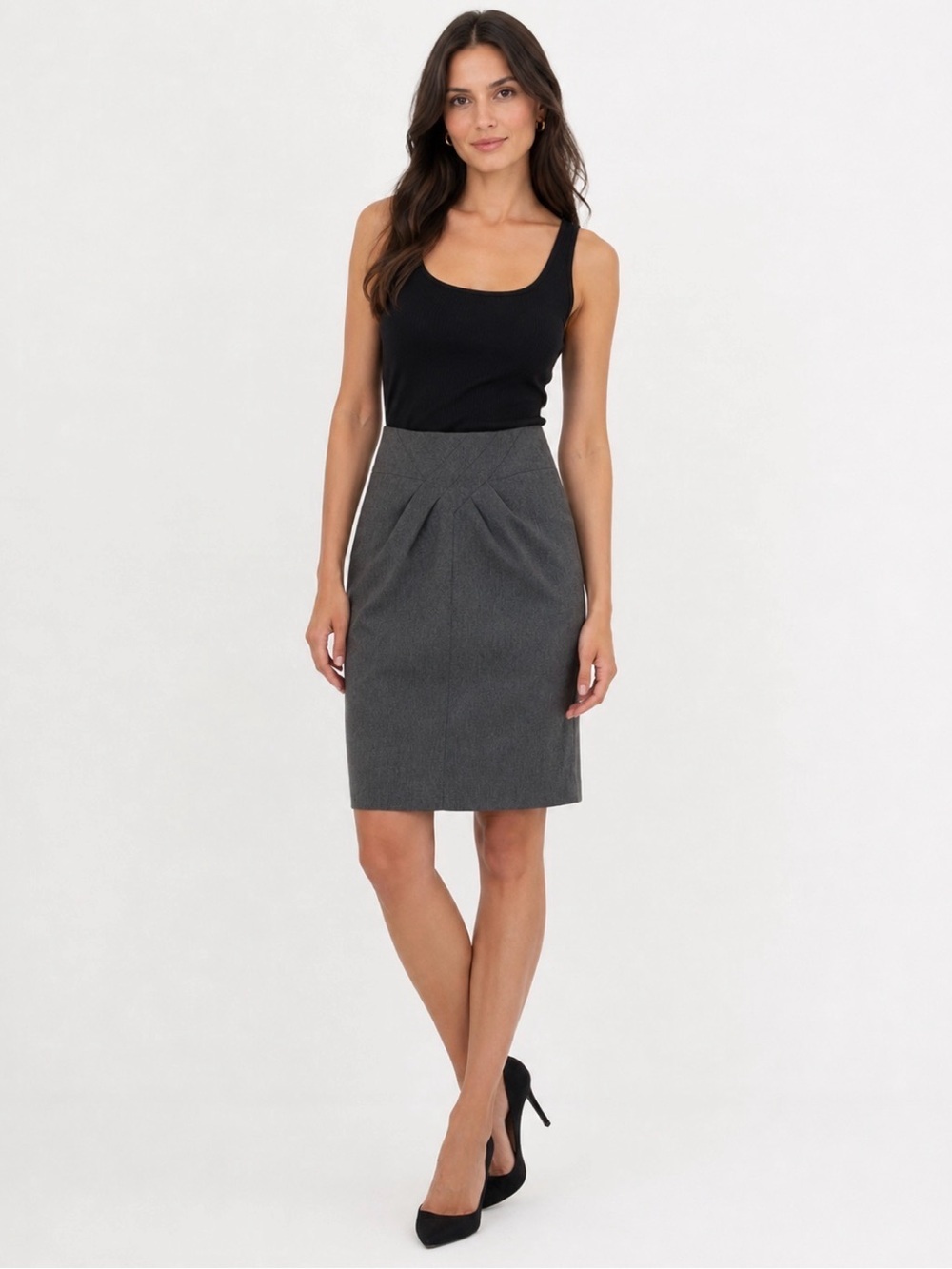 Robert Rodriguez Women’s Wool Pencil Skirt Winter Classic Career Gray Size 6